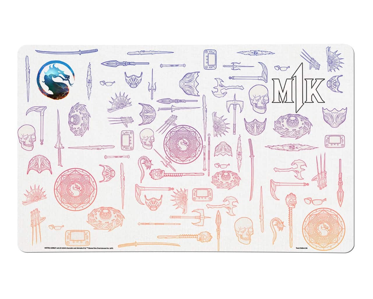 Trend Setters - Mortal Kombat (Tools of the Trade) Desk Mat - Multicolor