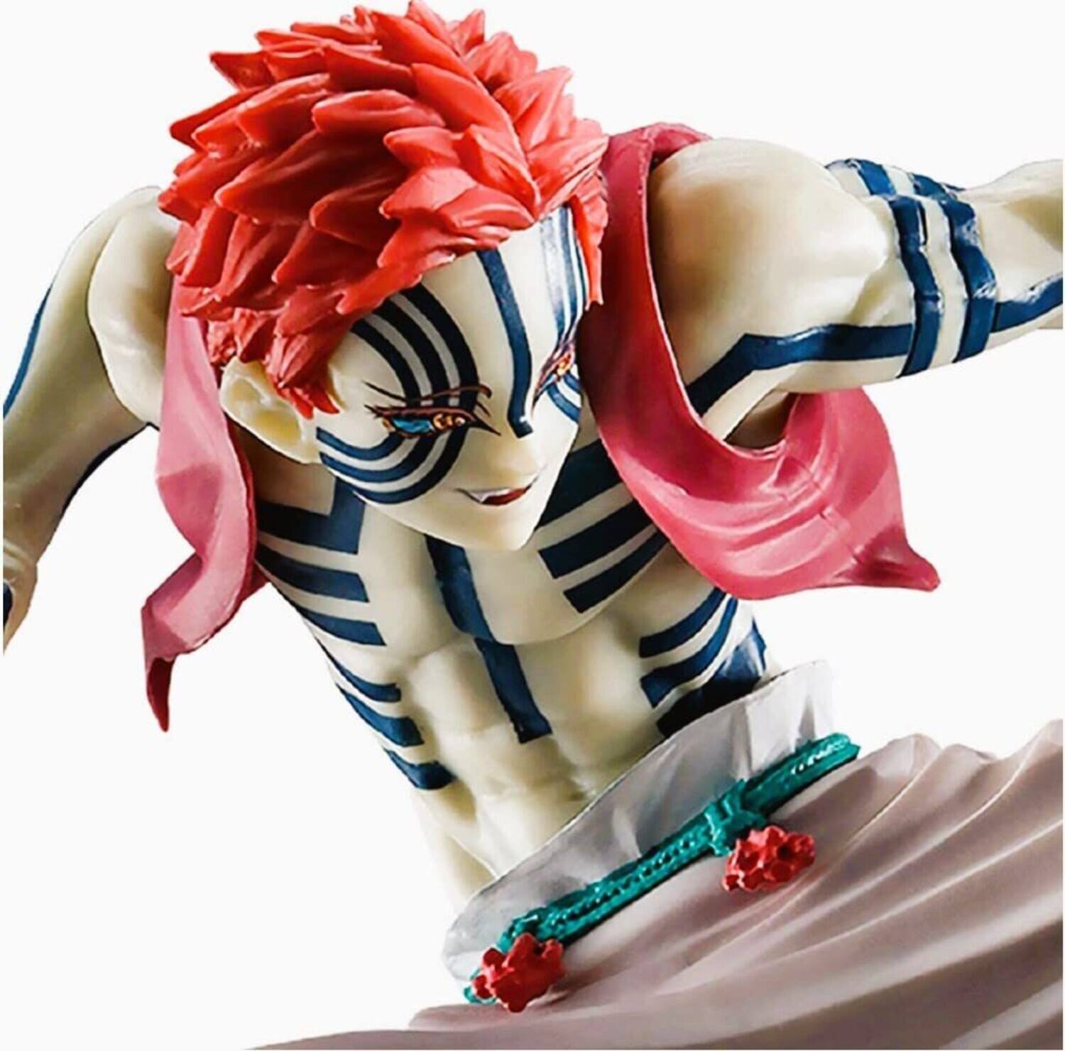 Alt View 1. Bandai - Ichibansho - Demon Slayer - Akaza (Shake The Sword Burn Your Heart) Figure   - Collectibles - Multicolor.