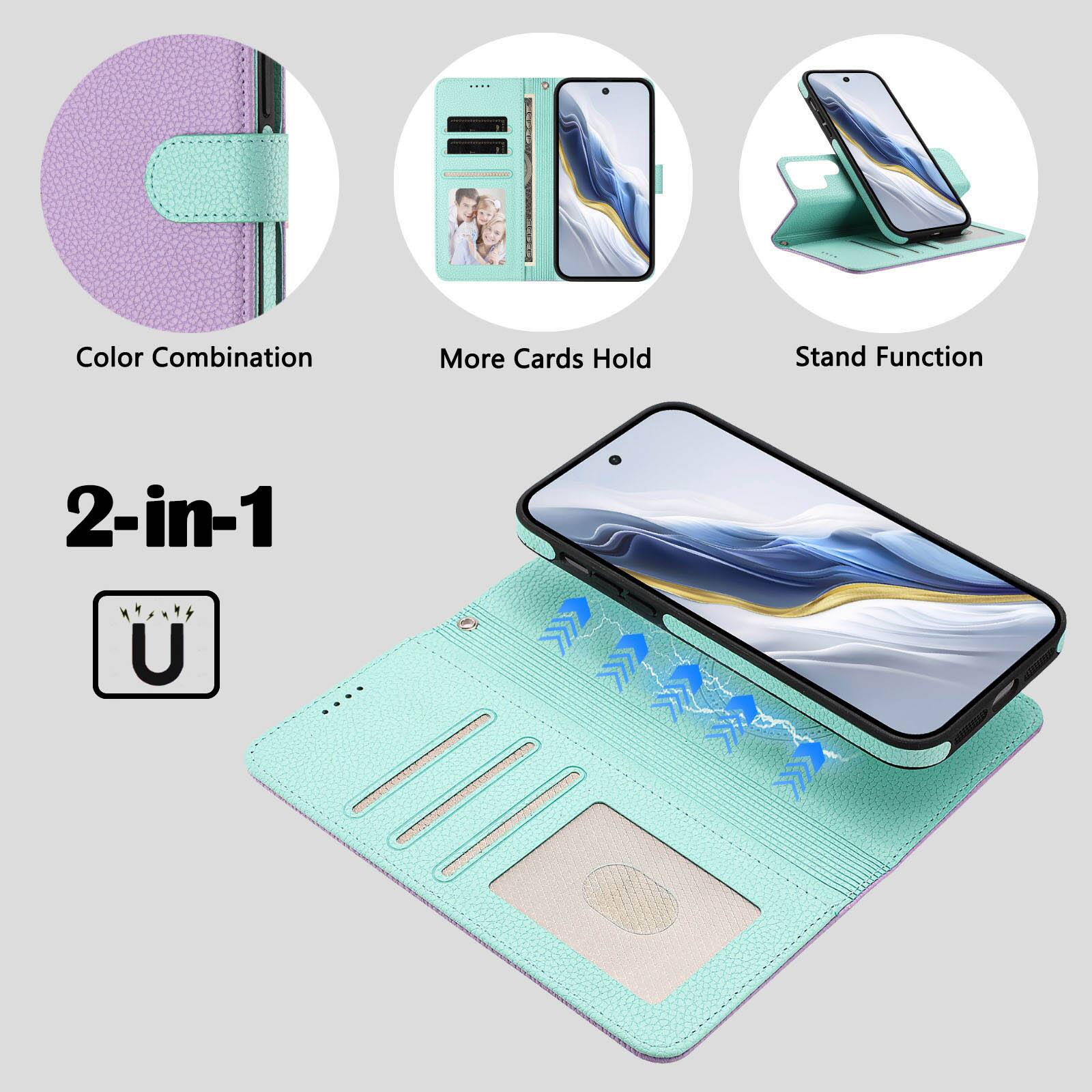 Color Combination  
More Cards Hold  
Stand Function  

2-in-1