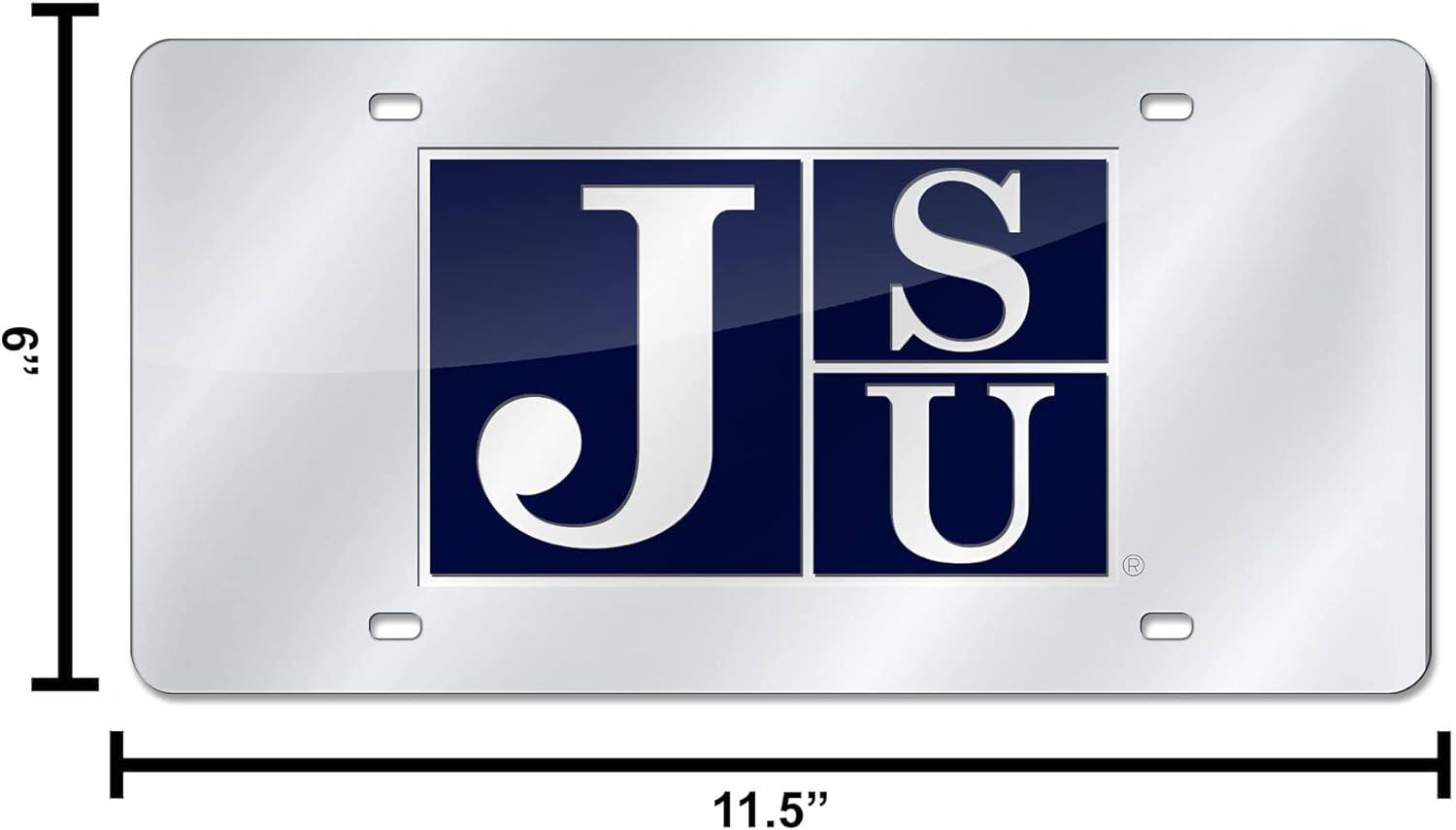 Alt View 5. Rico Industries - Jackson State Tigers Mirrored Laser Cut License Plate Laser Tag - Multi.