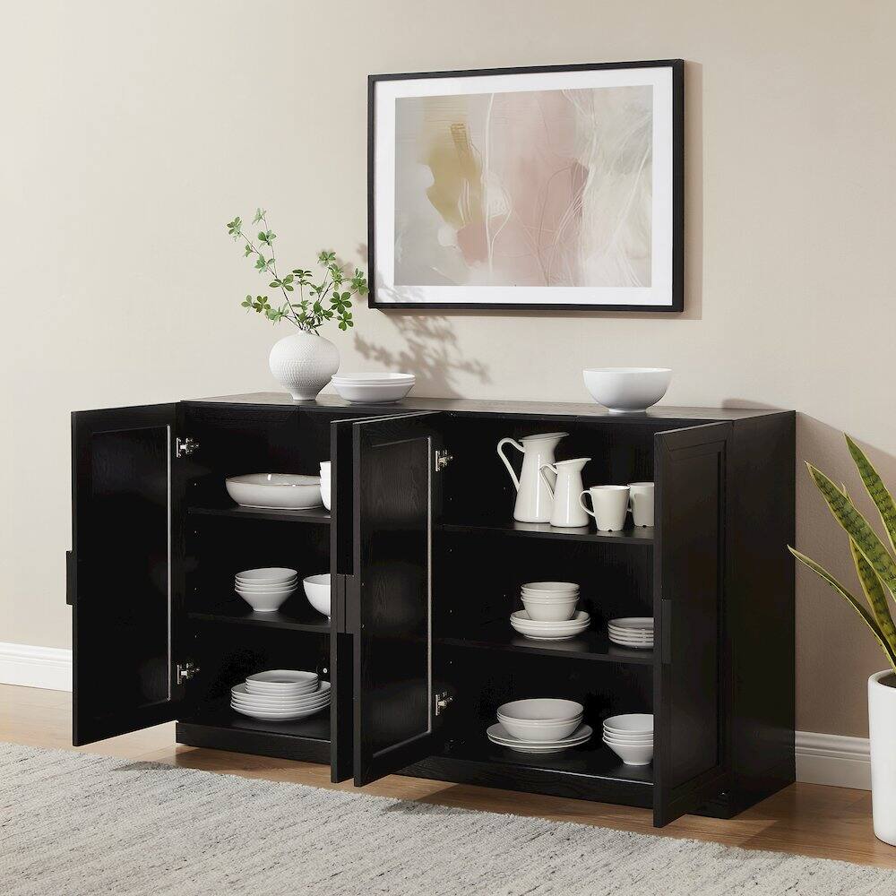 Alt View 10. Crosley Furniture - Essen Sideboard - Black.