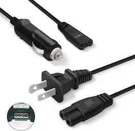 RTMB - Replacement Power Cord for Electric Lunch Box 110V/24V, V & Flat Angle