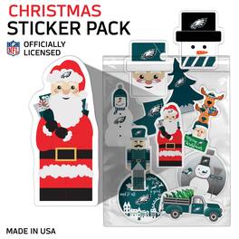 Fan Creations - Philadelphia Eagles Holiday Sticker Set - Multicolor