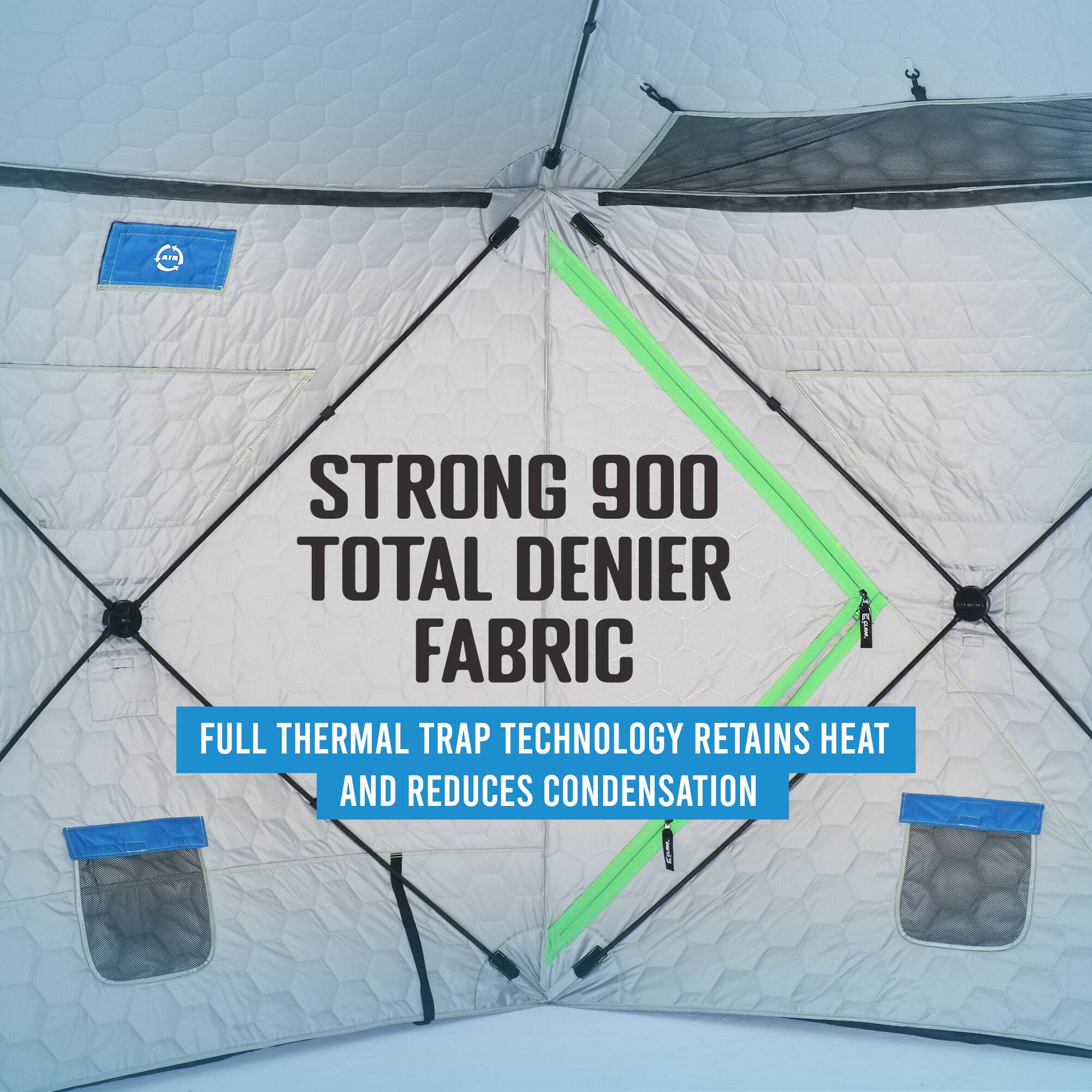 STRONG 900 TOTAL DENIER FABRIC

FULL THERMAL TRAP TECHNOLOGY RETAINS HEAT AND REDUCES CONDENSATION