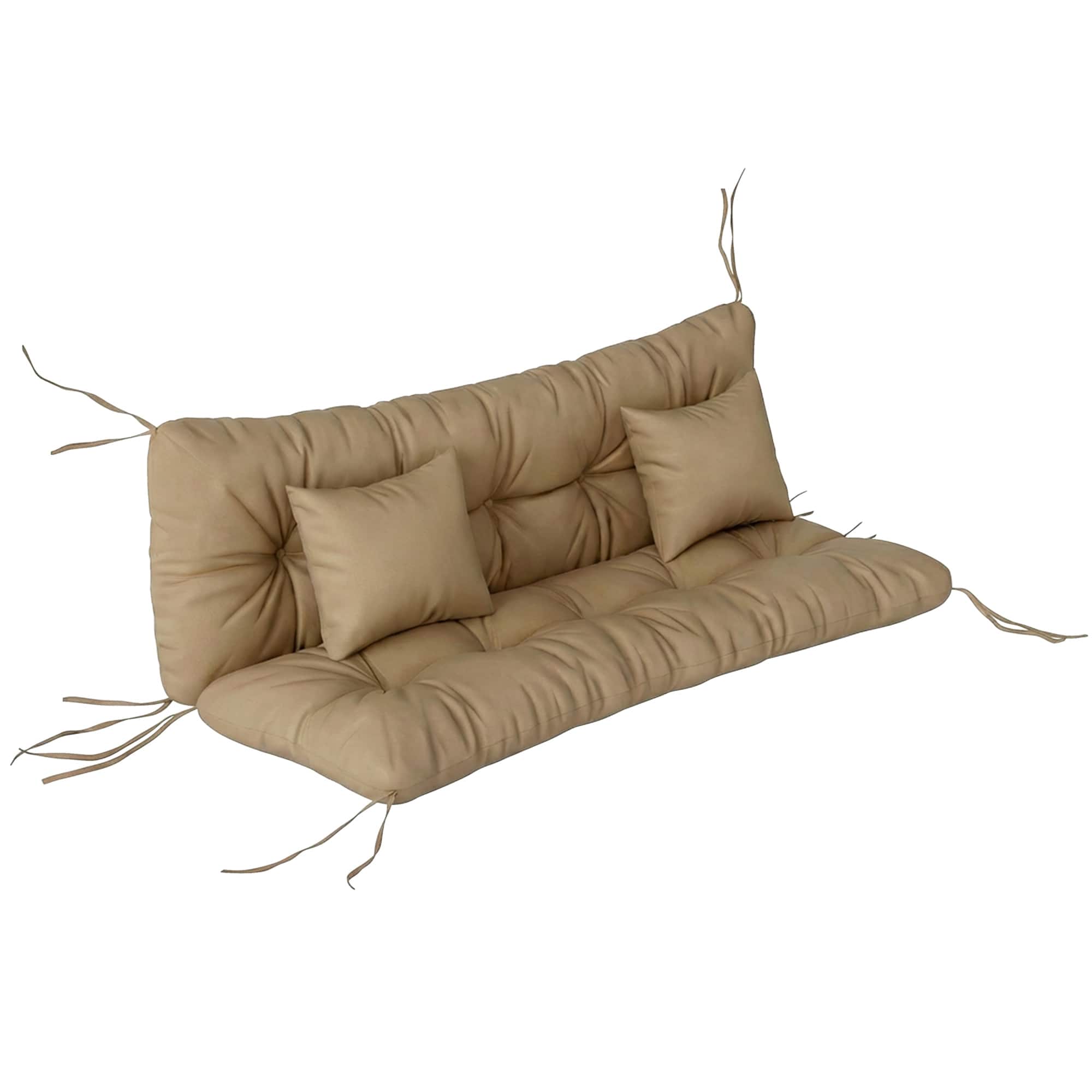 Outsunny - Back and Seat Cushion Pillows Replacement and Pillows - Khaki