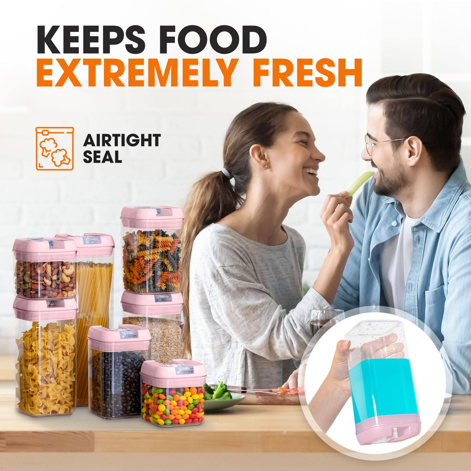 KEEPS FOOD EXTREMELY FRESH  
AIRTIGHT SEAL