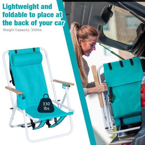 Lightweight and foldable to place at the back of your car  
Weight Capacity: 330lbs