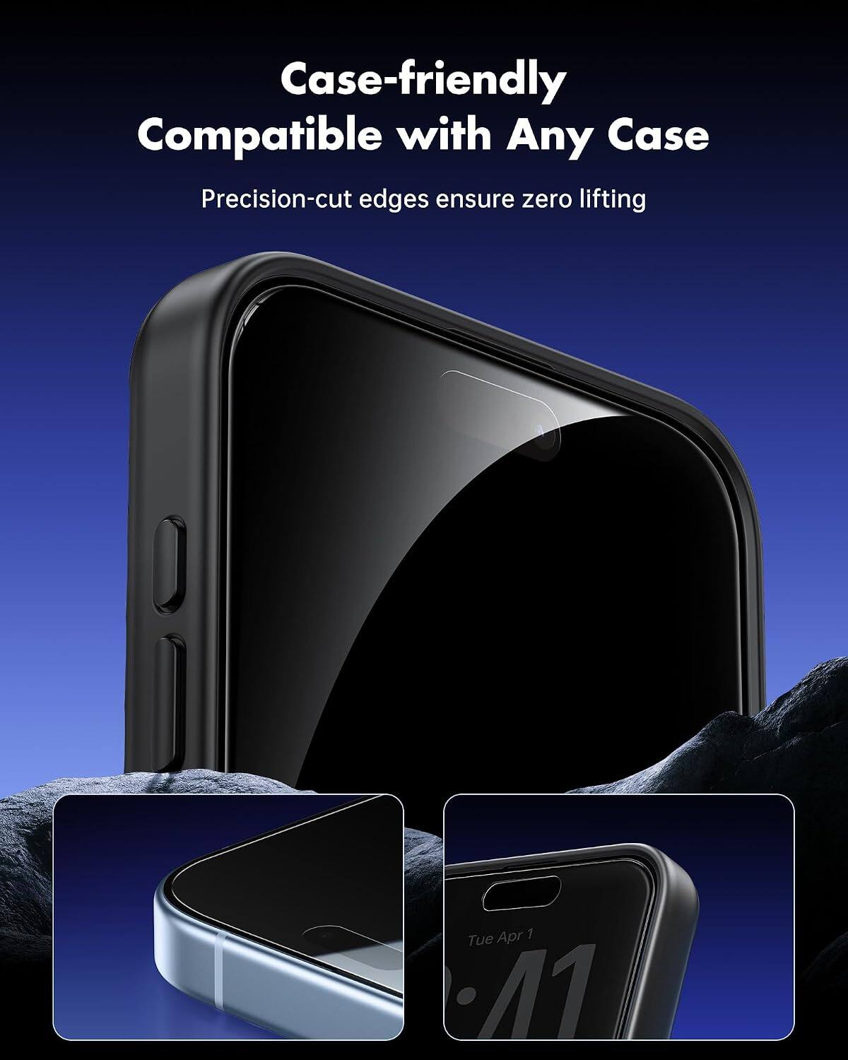 Case-friendly  
Compatible with Any Case  
Precision-cut edges ensure zero lifting  

Tue Apr 1  
1:41