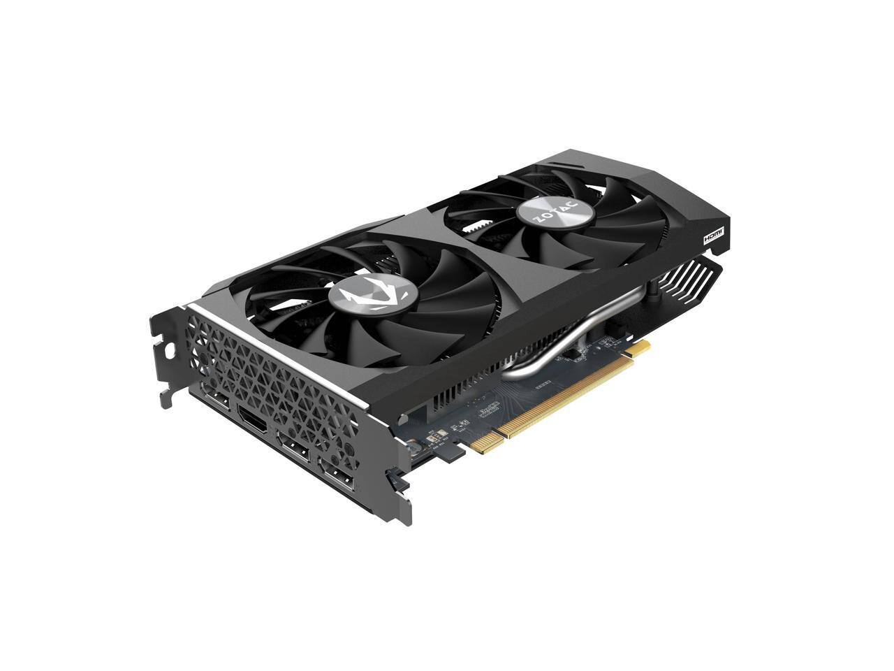 Alt View 3. ZOTAC - ZOTAC GAMING RTX 3050 ECO 8GB GDDR6 14 Gbps PCIe 4.0 Gaming GPU, Active Fan Control, FREEZE Fan Stop.