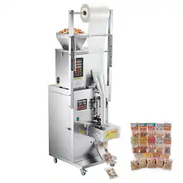 VEVOR - Powder Filling and Sealing Machine, 1-99.9g(0.002-0.22lbs) Automatic Particle Granule Packaging Machine, Stainless Steel - Silver