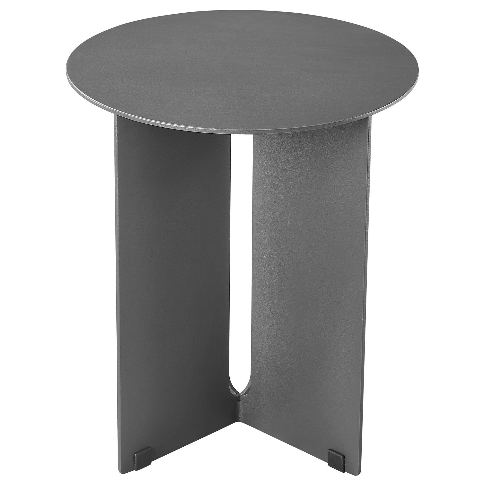 Alt View 2. Modway - Tecton Outdoor Patio Aluminum Side Table by Modway - Charcoal.