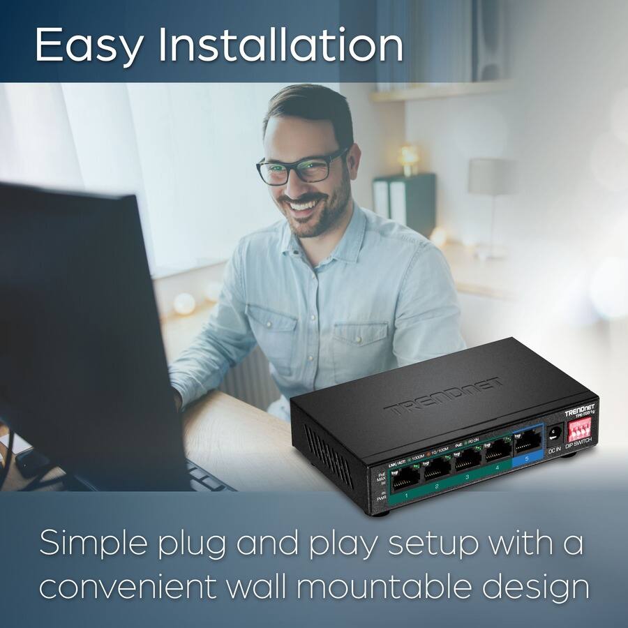 Easy Installation

Simple plug and play setup with a convenient wall mountable design