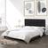 Alt View Zoom 14. CorLiving - Ellery Fabric Upholstered Queen Bed Frame - Black.