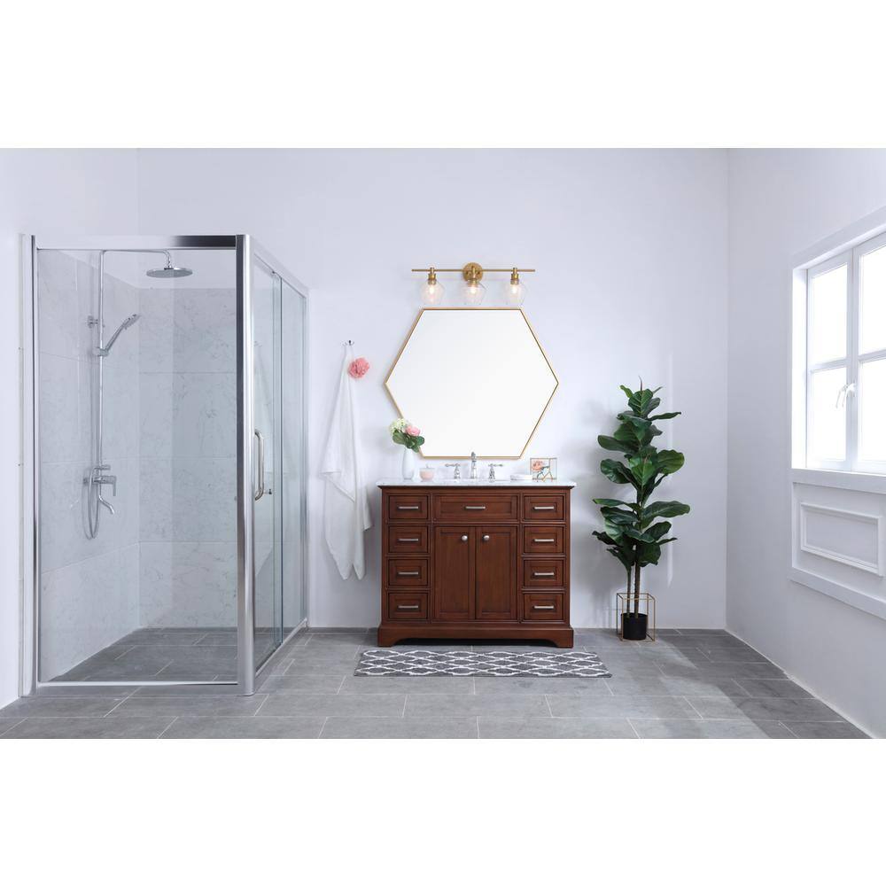 Brass And Clear Glass