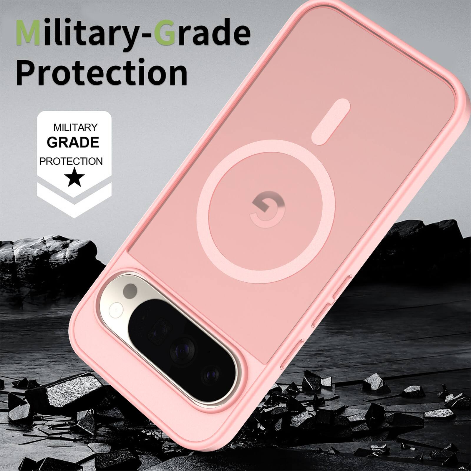 Dteck Shockproof Matte Phone Case for Google Pixel 11 Pro, Translucent ...