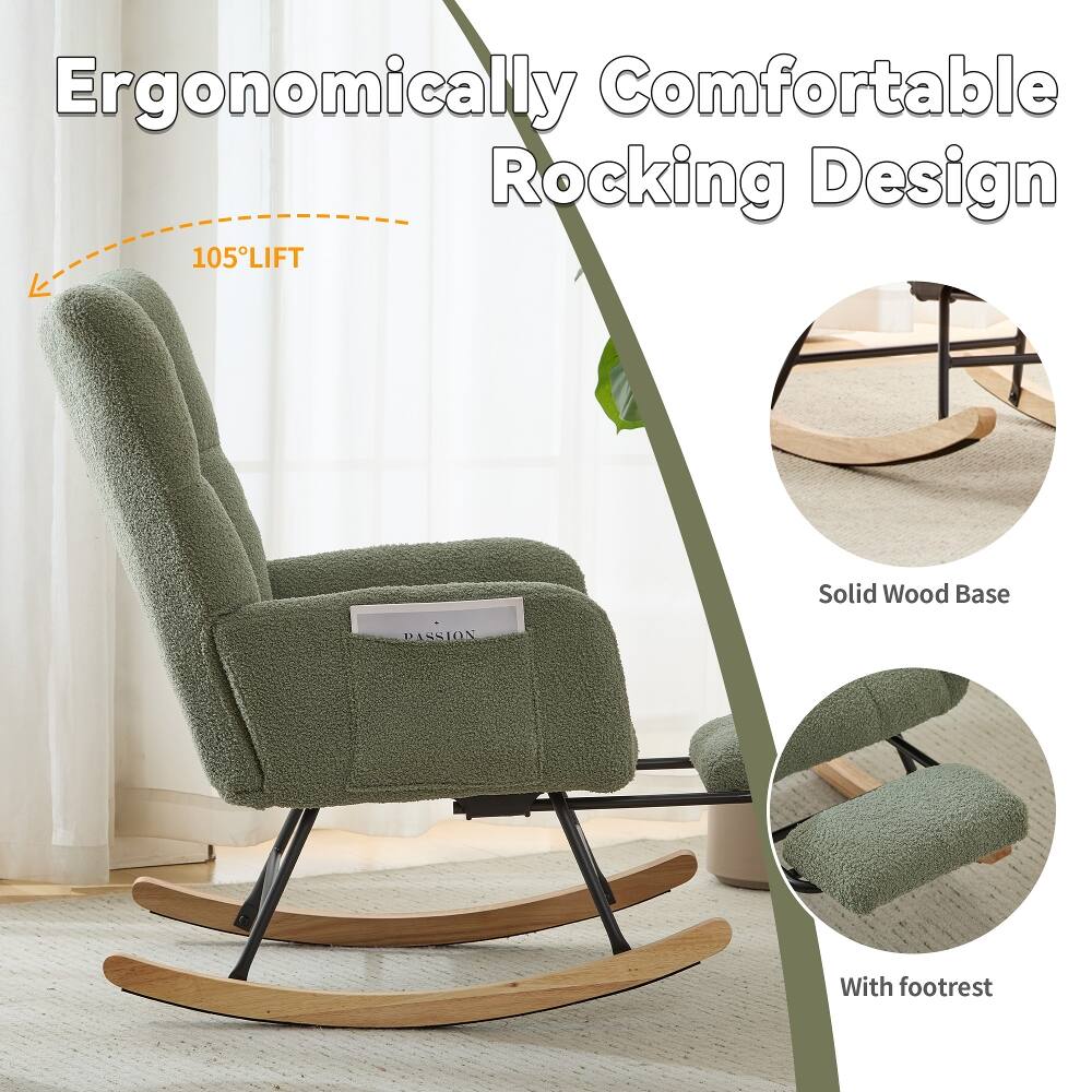 Ergonomically Comfortable Rocking Design  
105° LIFT  
Solid Wood Base  
PASSION  
With footrest