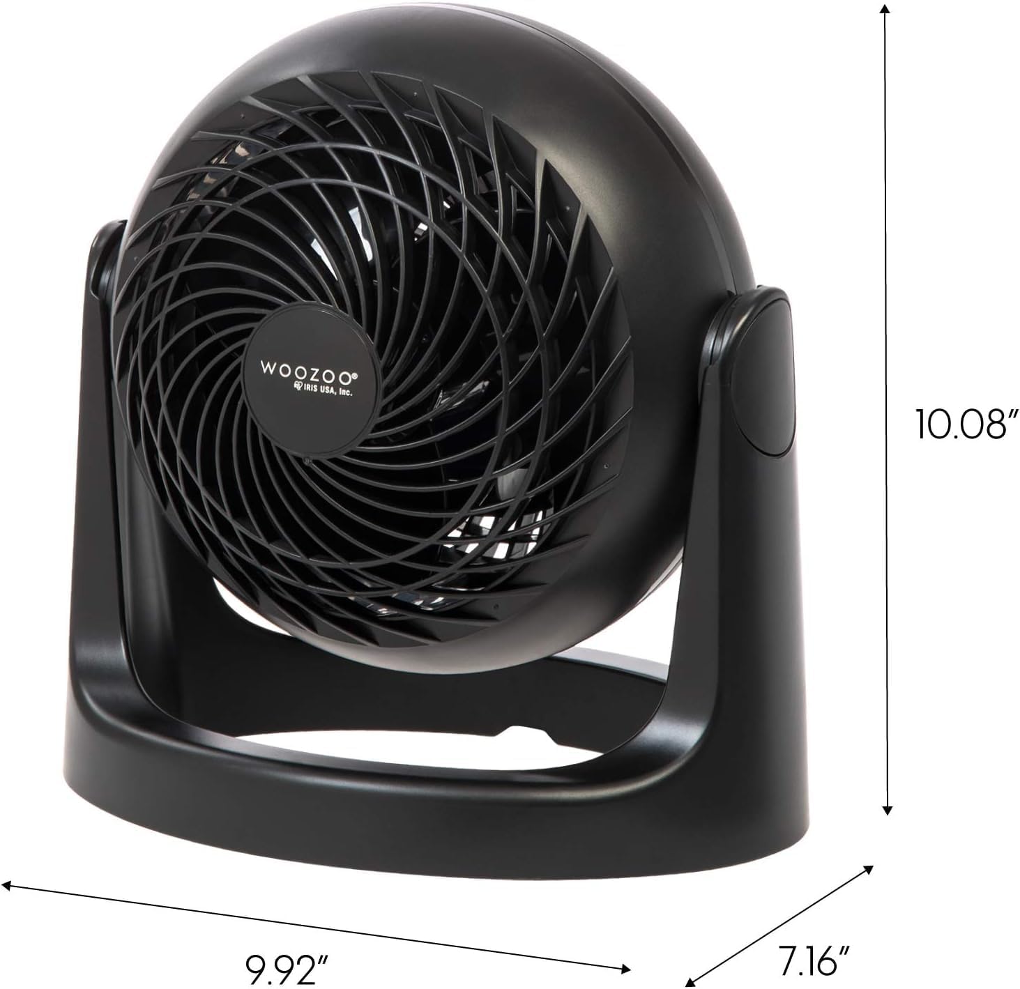 IRIS USA WOOZOO Fan, Small Oscillating Desk Fan, Table Air Circulator ...