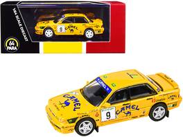 Mitsubishi Galant VR-4 #9 S. Garcia - A. Ponce Rally El Corte Ingles (1995) 1/64 Diecast Model Car by Paragon - Yellow