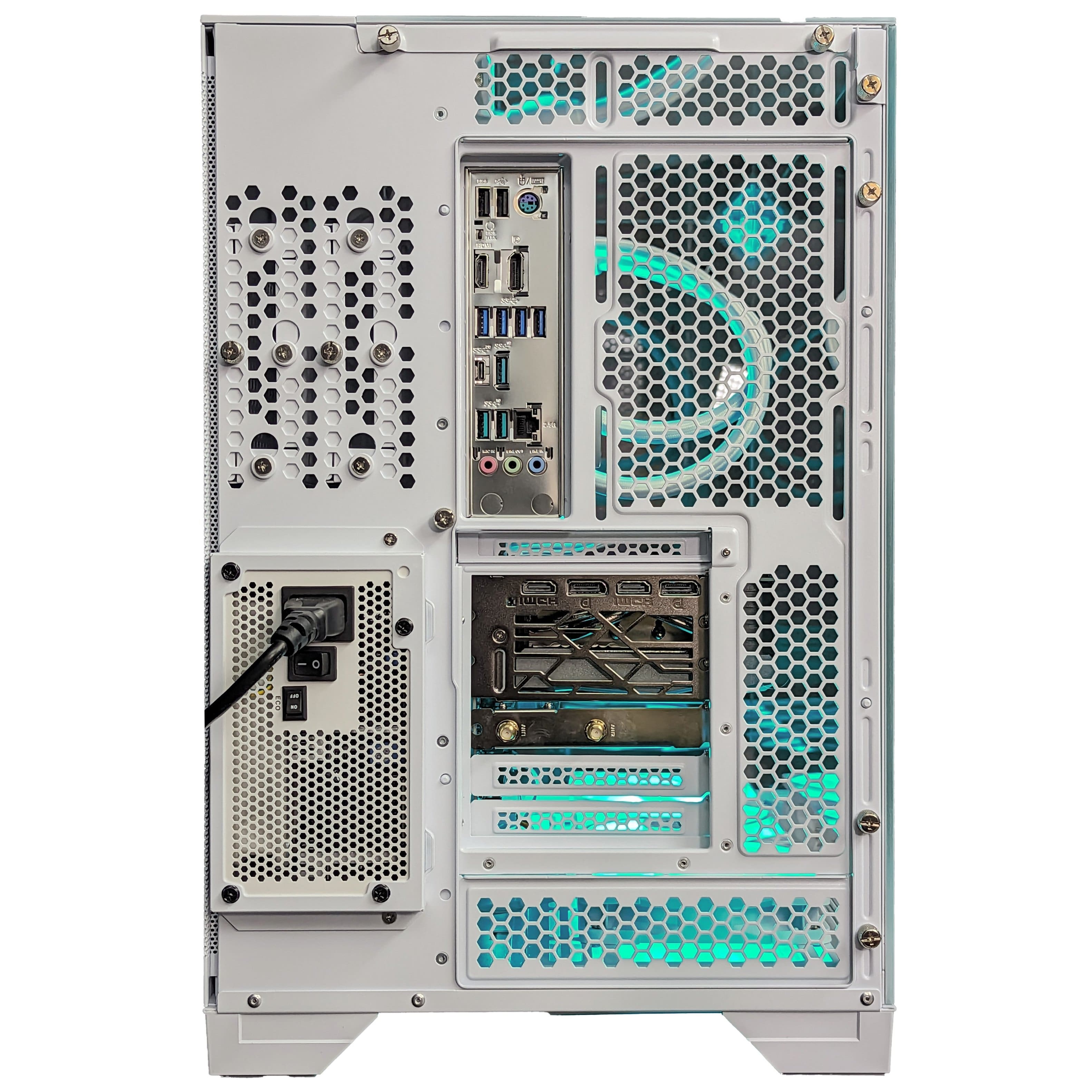 Alt View 5. Cobratype - Venom Gaming Desktop - AMD Ryzen 9 9900X - 32GB DDR5 Memory - AMD Radeon RX 9070 XT - 2TB NVMe - White.