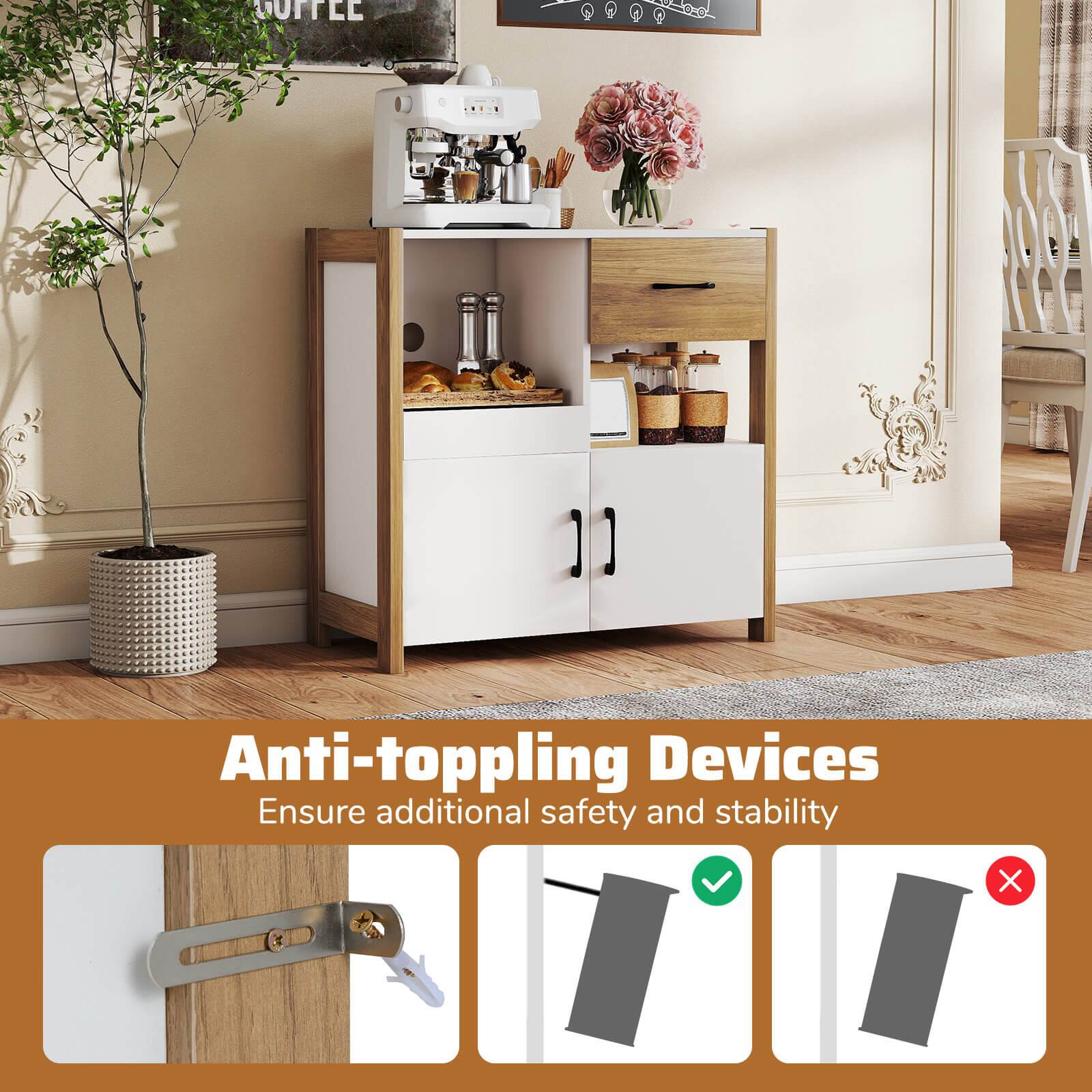 Anti-toppling Devices  
Ensure additional safety and stability