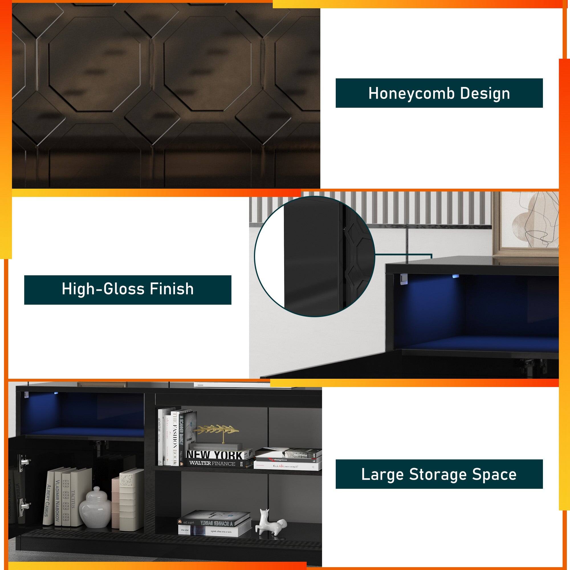 Honeycomb Design

High-Gloss Finish

Large Storage Space