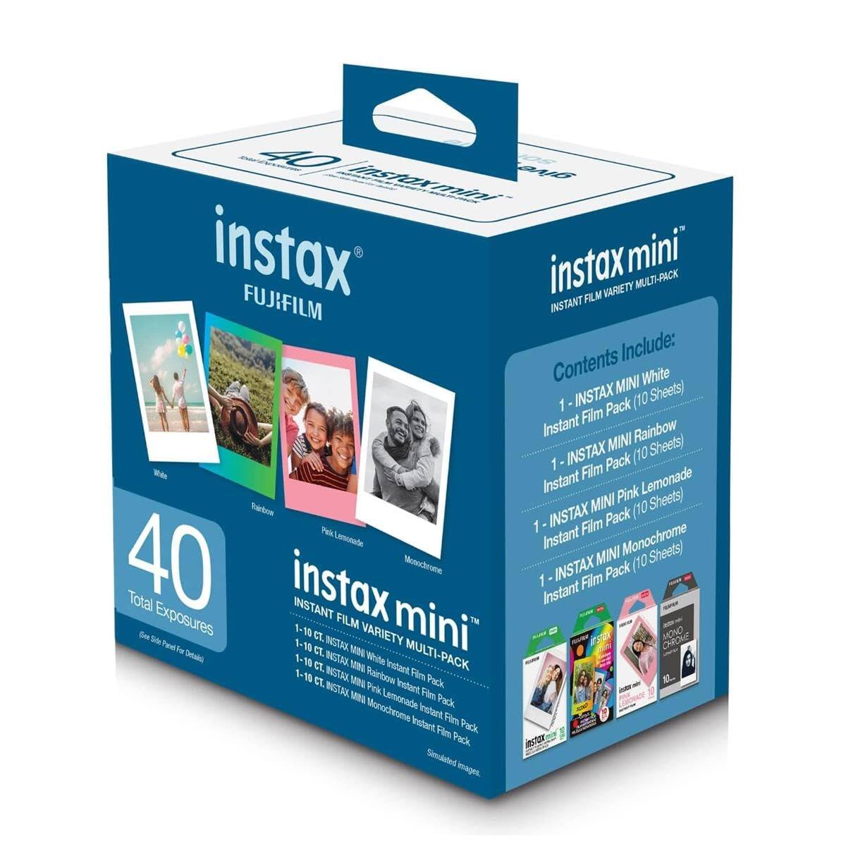 40 BIS istaxmi instax instax mini" VARIETY MULTI-PACK FUJIFILM FILM INSTANT Include: Contents White INSTAX MINI Sheets) 1 Pack (10 Film Instant Rainbow MINI Sheets) 1 INSTAX Pack (10 W Film Lemonade Instant Pink Tantow MINI (10 Sheets) 1 INSTAX Film Pack Pek Instant Lersonade MINI Monochrome Sheets) 40 Total instax INSTANT Monoctrome 1 Instant INSTAX Film Pack (10 Gen Exposures 1-10 CT. FILM VARIETY mini MONO So Pane 1-10 INSTAX CHROME For CL MN MULTI-PACK Setale 1-19 IASTA White EL MN Instant -10 EL NISTAK MIN Rairbow Filrs Pack IL BUSTAK Pek Instant Film MBA Lemonade Pack Monochrome Instant Instant Fim Film Pack Pack Jnstux Simulated images.