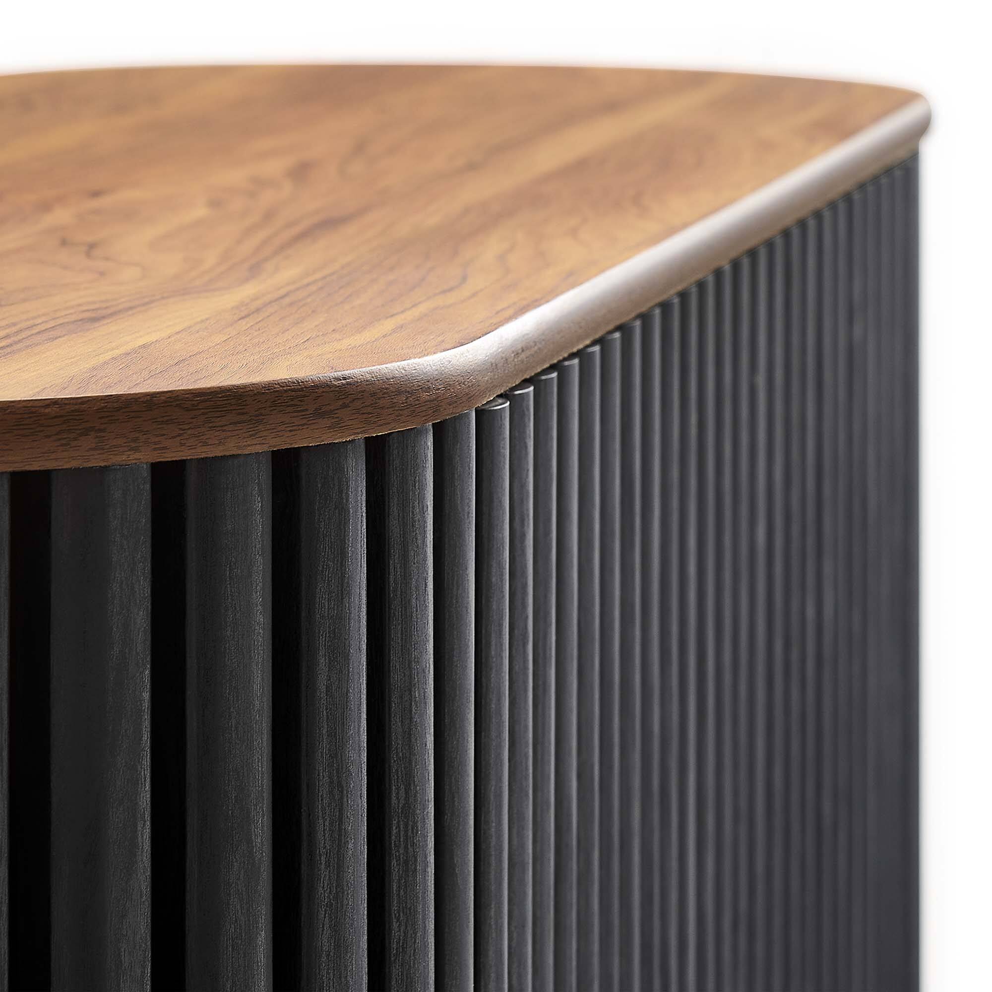 Alt View 7. Modway - Fortitude 59" Oval Sideboard by Modway - Walnut Black.