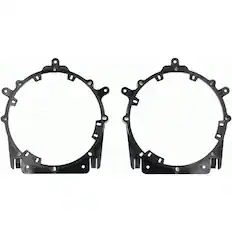 Front. Metra - Speaker Adapter Plate for Select Acura and Honda 2002-2014 Vehicles (2-Pack) - Black.