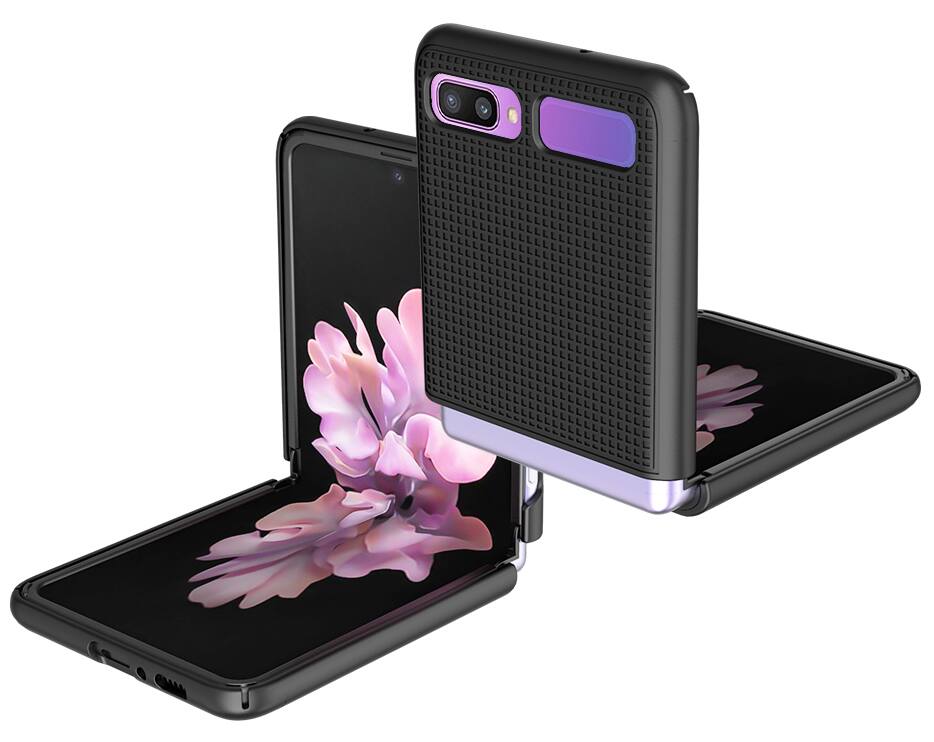 Alt View 6. Nakedcellphone - Slim Case and Belt Clip Holster Combo for Samsung Galaxy Z Flip 5G (1st and 2nd Gen) - Black.