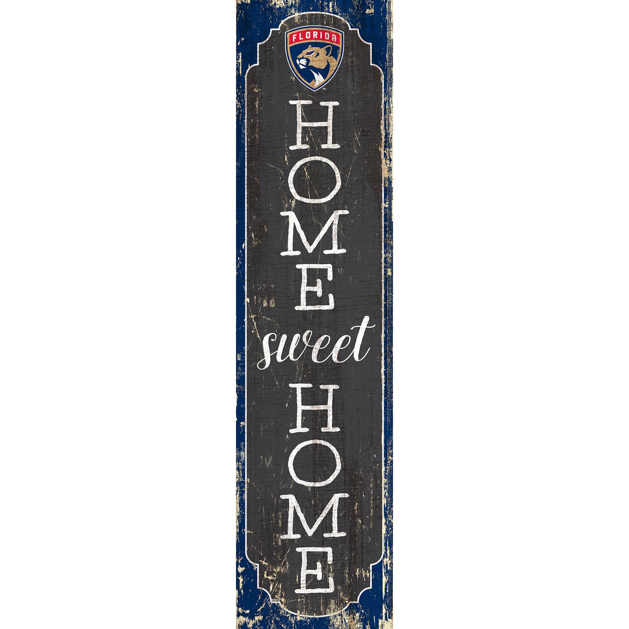 Florida Panthers 24" Home Sweet Home Leaner Sign