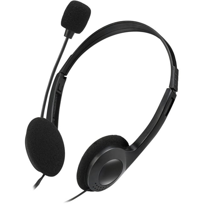 Adesso - Xtream H4 - 3.5mm Stereo Headset with Microphone - Noise Cancelling - Wired- 6 ft cable- Lightweight - Works with - Black