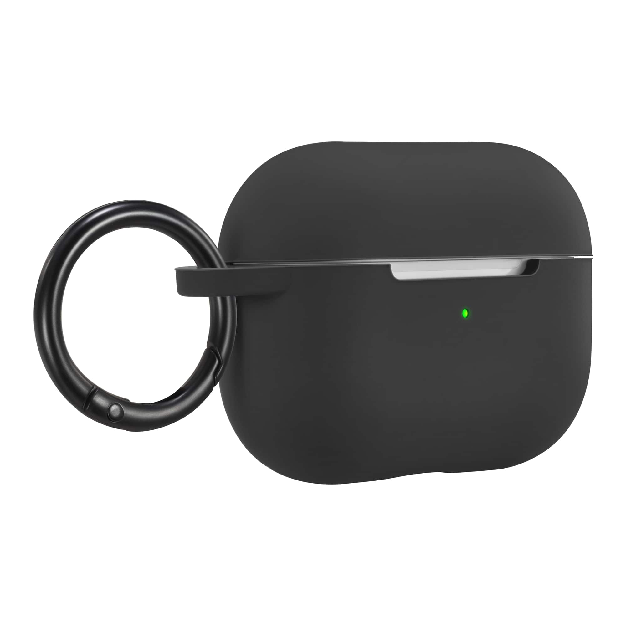 Angle. Best Buy essentials™ - Silicone Case for Apple AirPods Pro 1st and 2nd Generations - Black.