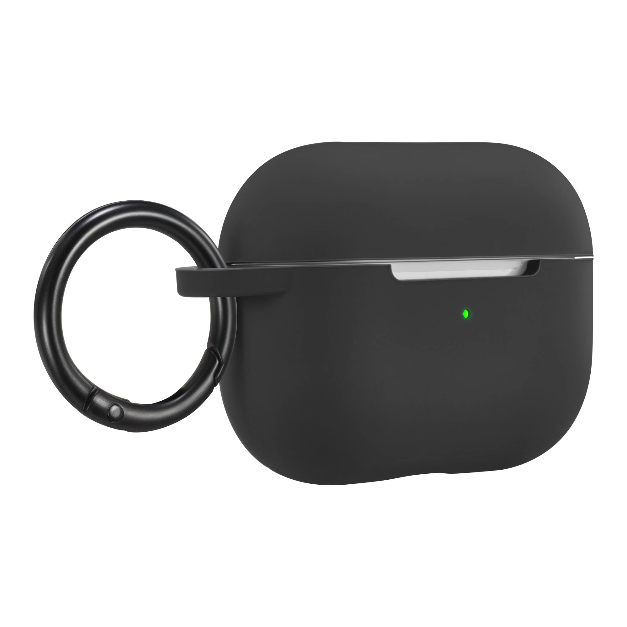 Angle. Best Buy essentials™ - Silicone Case for Apple AirPods Pro 1st and 2nd Generations - Black.