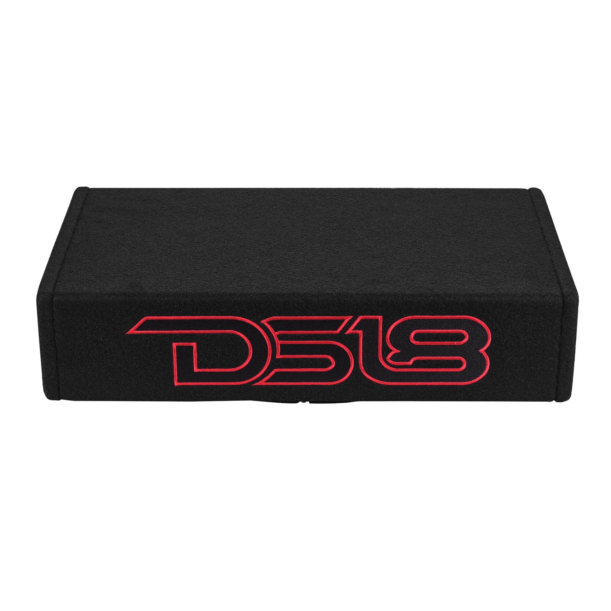 Alt View 3. DS18 Audio - PU Single 10" Loaded Sealed Subwoofer Enclosure with Built-in Amplifier, 350W RMS.