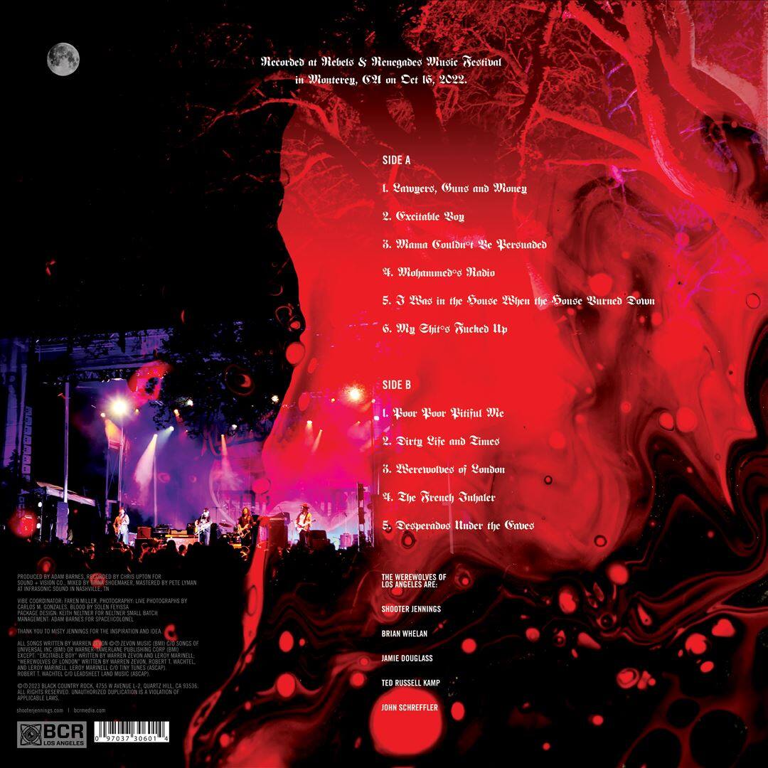Back. Shooter Jennings and the Werewolves of Los Angeles [LP].