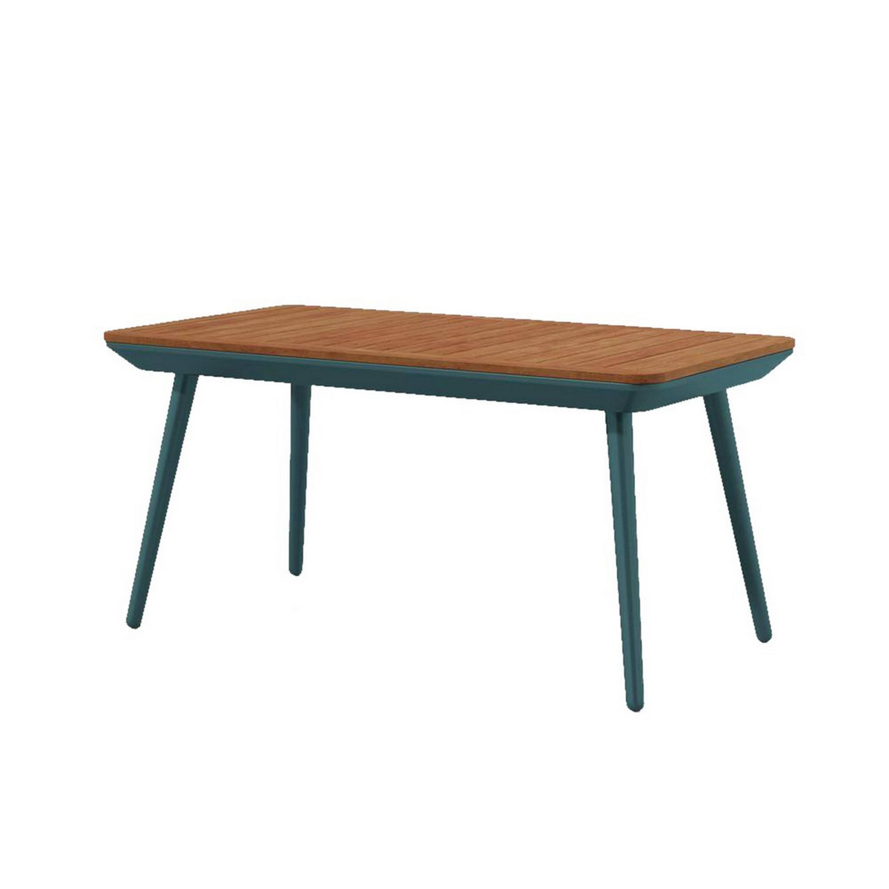 Alt View 4. Manhattan Lane - 3 Piece Outdoor Coffee Table and Chairs Set, Wood Planks, Gray, Green - Gray, Green, Brown.