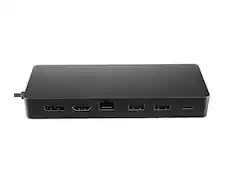 Front. HP - HP Black 50H55UT Travel USB-C Multi Port Hub.