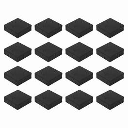 Unique Bargains - Single Sided Speaker Isolation Pads 60x60x20mm Square EVA Acoustic Foam Anti-Vibration Feet for Speaker Subwoofer, 16pcs - Black