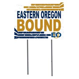 Jardine - Eastern Oregon Mountaineers 18" x 24" Bound Yard Sign - White