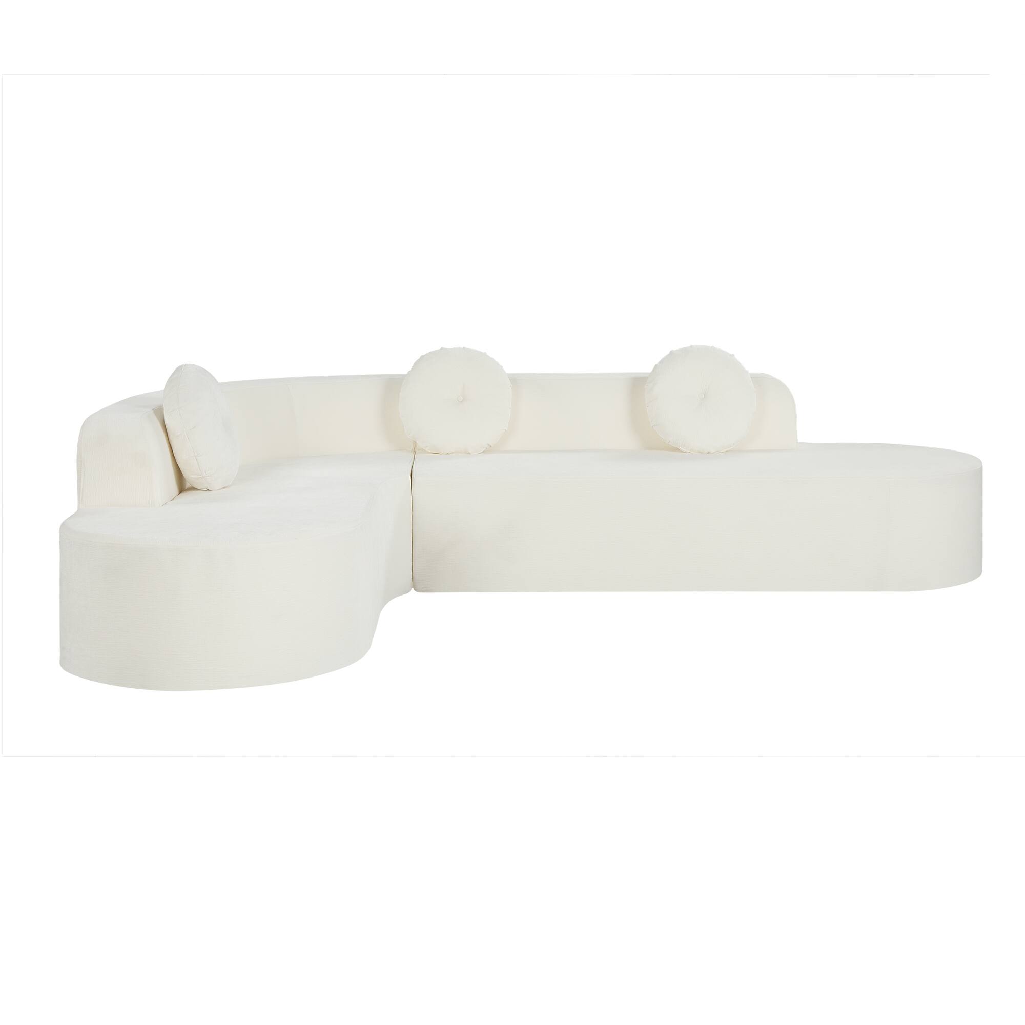Roomtec 122 Extra Large Sectional Sofa Soft Fabric Upholstery Elegant ...