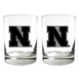 Great American Products - Nebraska Huskers 15oz. Legacy Rocks Glass Set - Multicolor