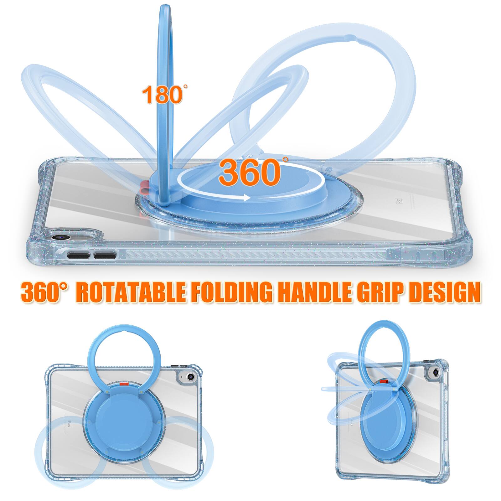 360° ROTATABLE FOLDING HANDLE GRIP DESIGN