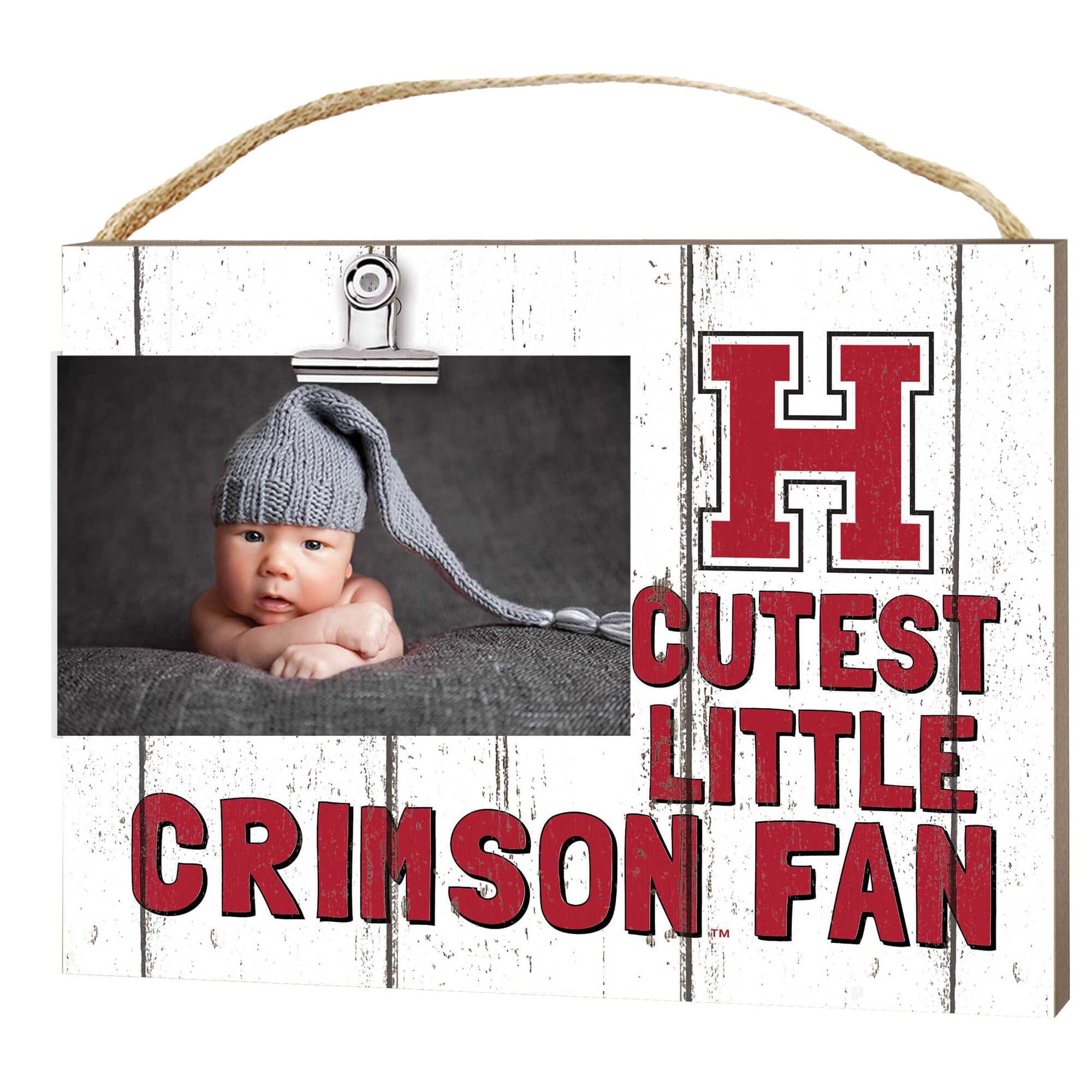 Jardine - Harvard Crimson 8'' x 10'' Cutest Little Weathered Logo Clip Photo Frame - White price history on PriceWatchPro