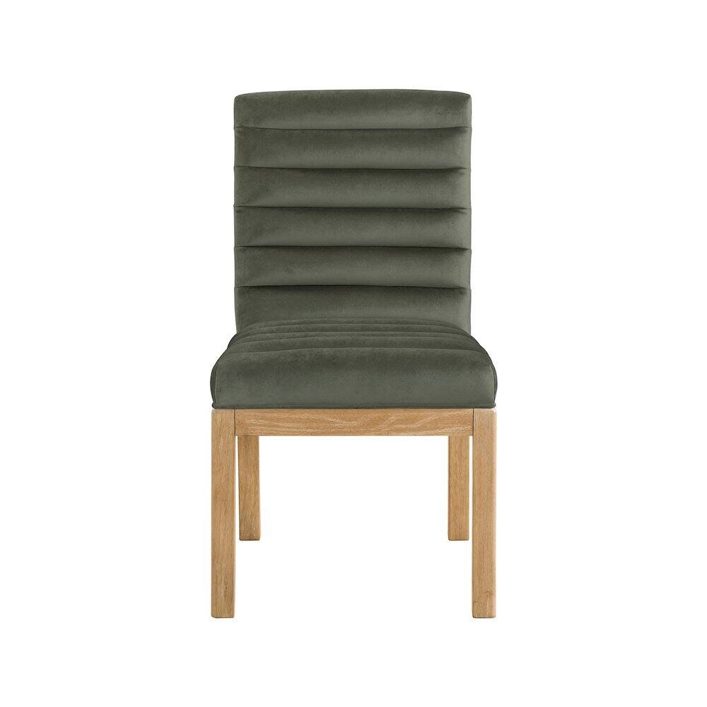 Alt View 1. Meridian Furniture - Evelyn Green Velvet Dining Chair - Green.