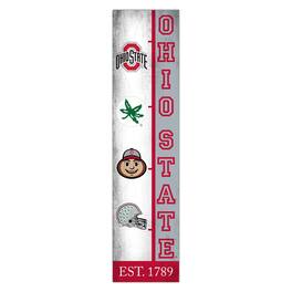 Fan Creations - Ohio State Buckeyes 6" x 24" Progression Wood Sign - Multicolor