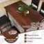 "45" X 28" Large Tabletop Birch Wood Veneer Easy-to-clean Scratch-resistant Classy"