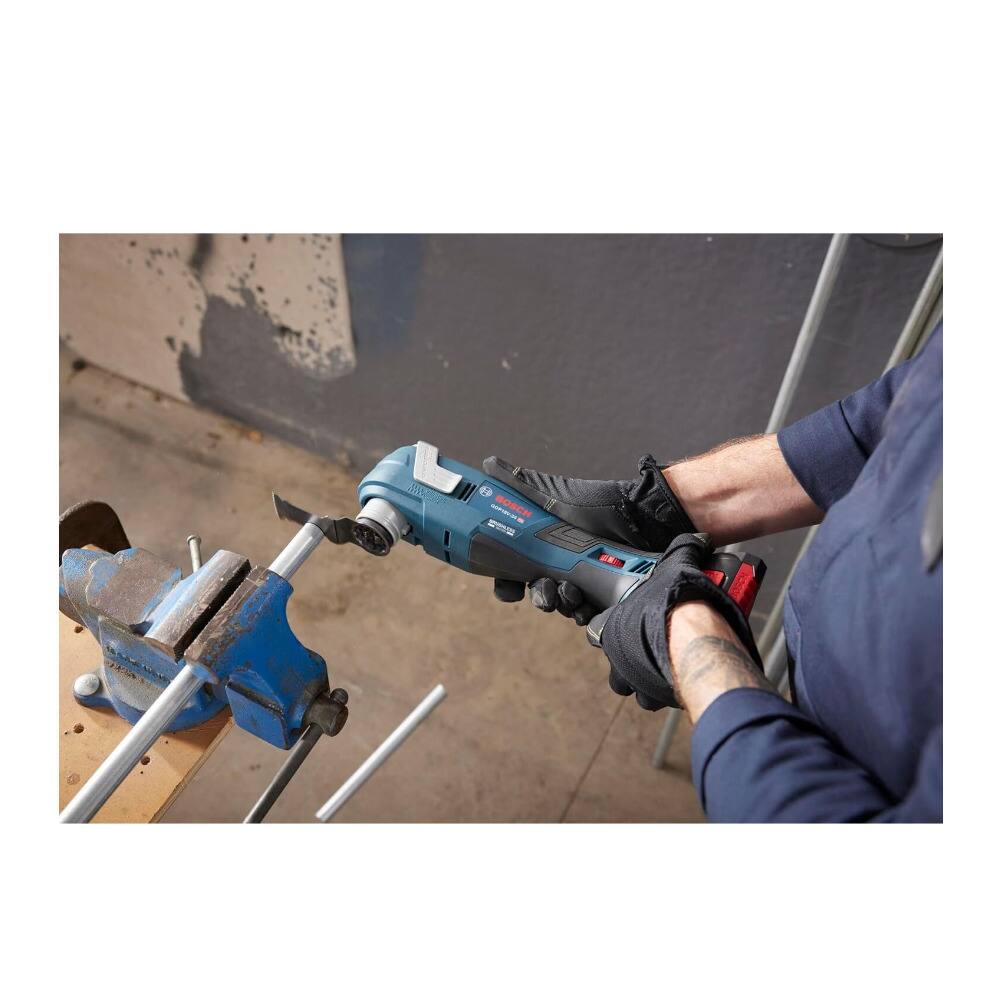 Left. Bosch - BOSCH GOP18V-34B12 18V Brushless Oscillating Multi-Tool Kit with 2 Ah Battery.