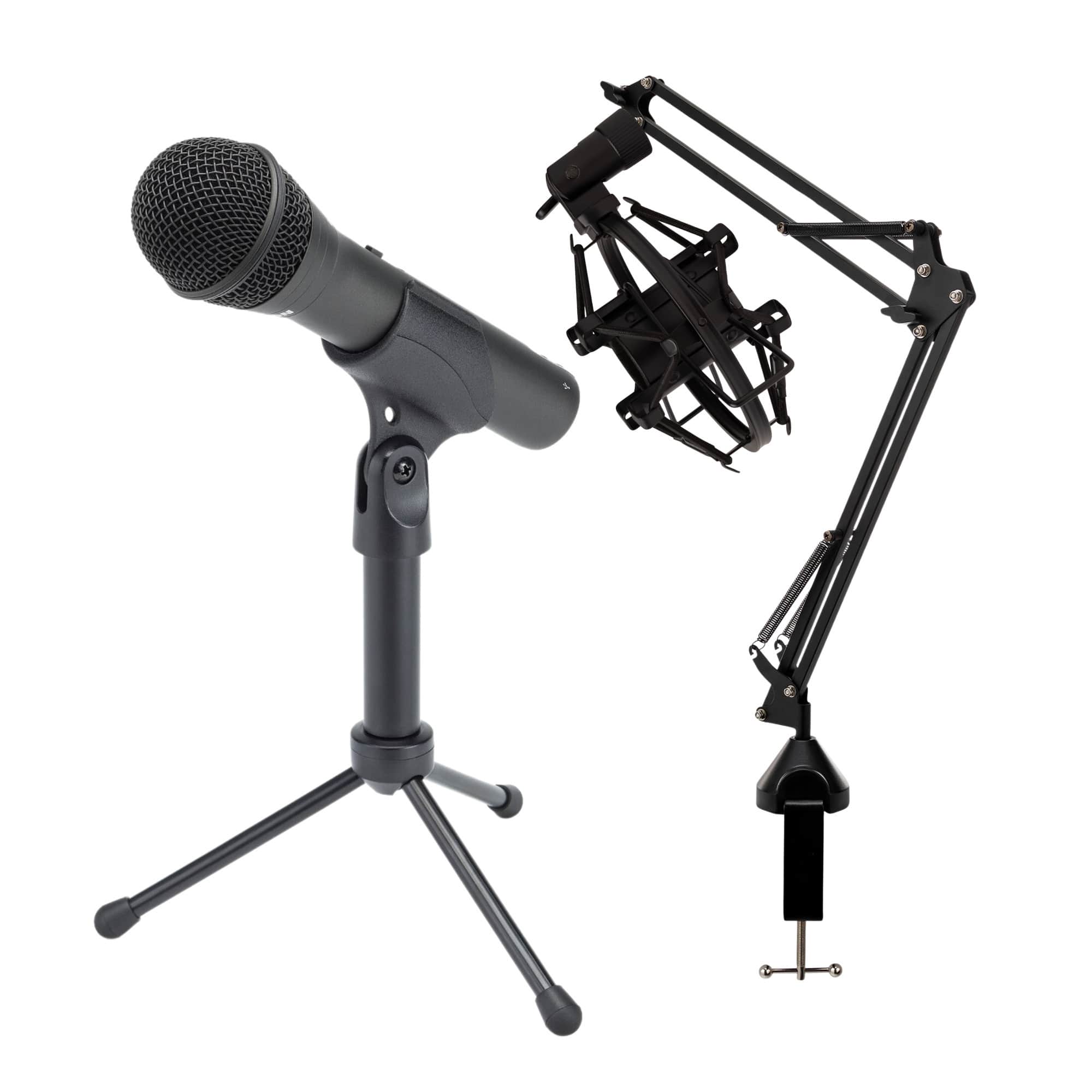Samson - Q2U USB Microphone Recording and Podcasting Pack and Shock Mount Bundle