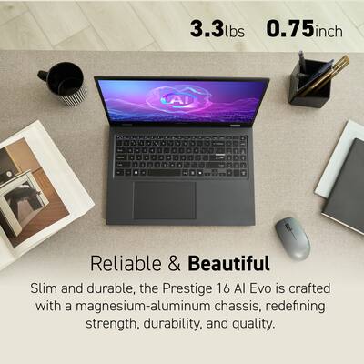 Amazon.com: MSI Prestige AI Evo Laptop, 16 QHD+ Display
