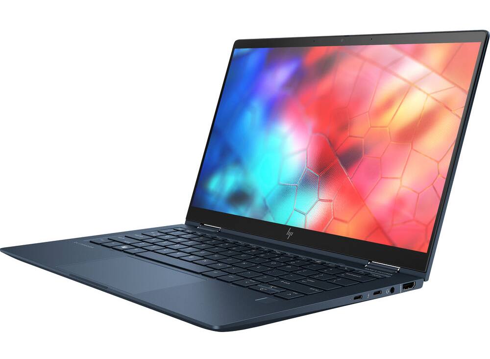 Alt View 3. HP - Elite Dragonfly 2-in-1 Laptop 13.3 FHD Display (i5-8265U, 16GB, 512GB SSD, Intel UHD 620, Win 11 Pro) - Galaxy Blue.